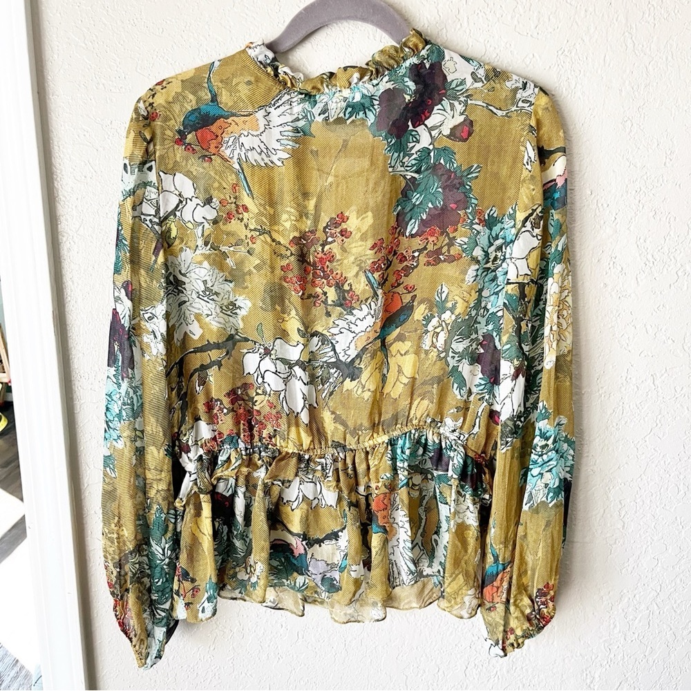 Anthropologie Hemant & Nandita Keysyone Blouse In… - image 2